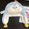 Penguin Winter Plush Hat Cartoon Hamburger Ear Protection Cap Skiing Bear Lei Feng Hat  Daily