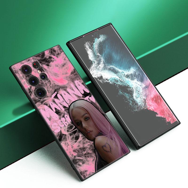 

Karol G Mañana Será Bonito Черный силиконовый чехол для телефона для Samsung Galaxy S23 S21 S20 FE S24 S22 Ultra S10E S10 S9 S8 Plus Samsung S22 Plus