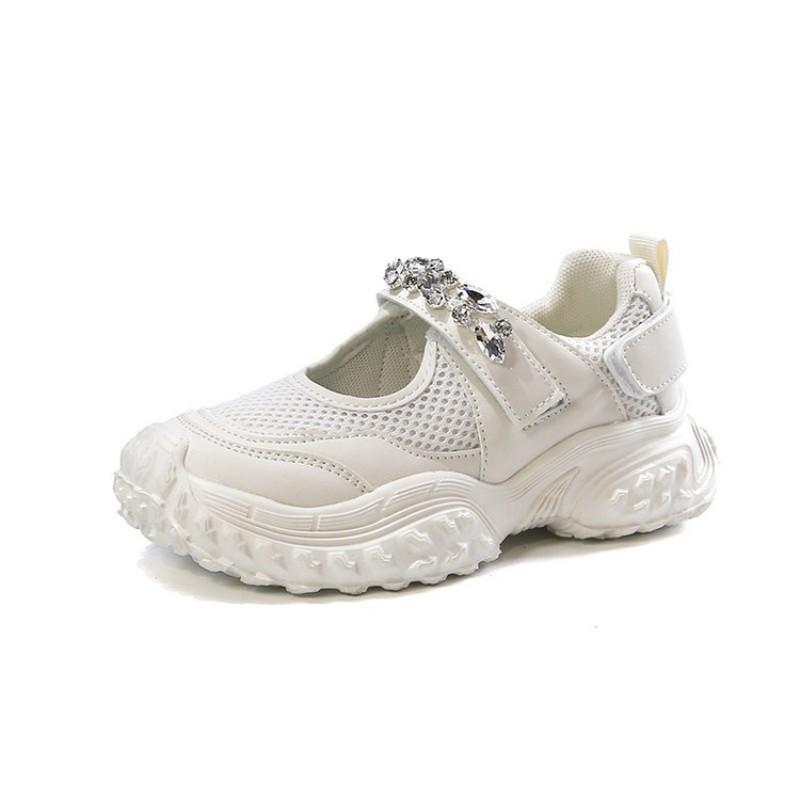 

Summer Girls Princess Style Children s Sports Shoes Glittering Crystal Design Breathable Mesh Material Fashionable Trendy 37