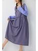 2026 Spring Artistic Sleeveless Layered Long Vest Dress - Fresh Japanese Plaid Design