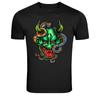 Green Oni Demon Mask Japanese Graphic T-Shirt