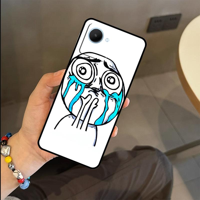 

Чехол-мем Troll Face для Realme C53 C55 C51 C25 C63 C61 C65 C67 C71 C75 GT6 GT7 Pro 11 12 13 14 15 Pro Plus Realme 15 Pro