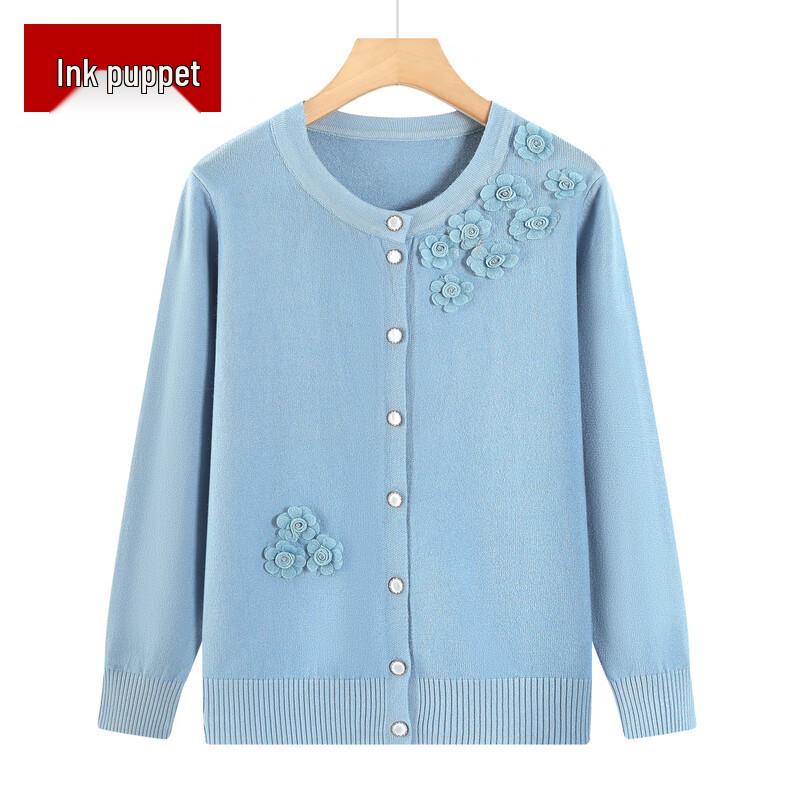 Women's Floral Knit Cardigan Sweater