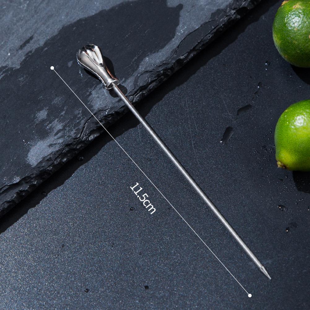 Stainless Steel Fruit Sticks Cocktail Pick  for Party Wedding Bar KTV