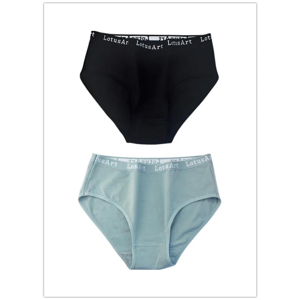 Plus Size Mid High-Waist Panties Womens Pure Cotton Womens Briefs