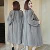 Faux Fur Coat, Elegant Thermal Solid Long Sleeve Knee Length Coat for Fall & Winter, Women's Clothing