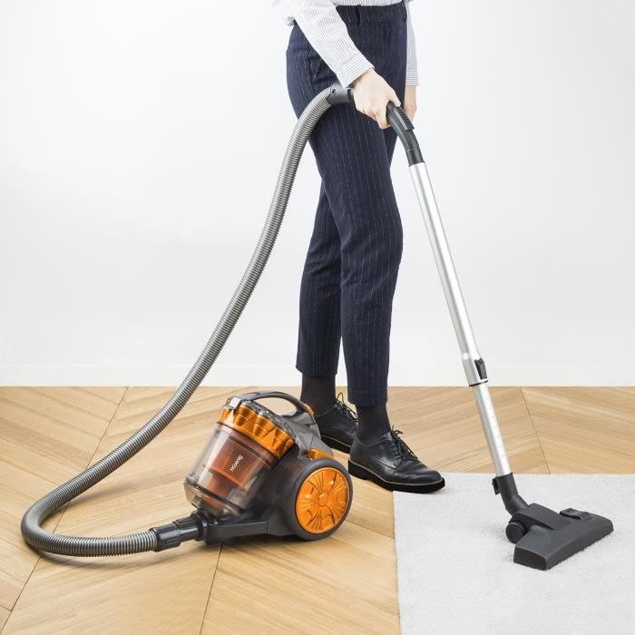 Aspirateur Multicyclonique Sans Sac HKOENIG STC60 Compact + - Tube Télescopique En Aluminium - Classe A