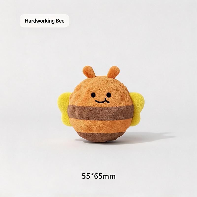 Squeaky Dog Toy Plush Spiky Ball Interactive Puppy Chew Toy Pet Teeth Cleaning Molar Training Hedgehog Ball Stress Relief Dog Su