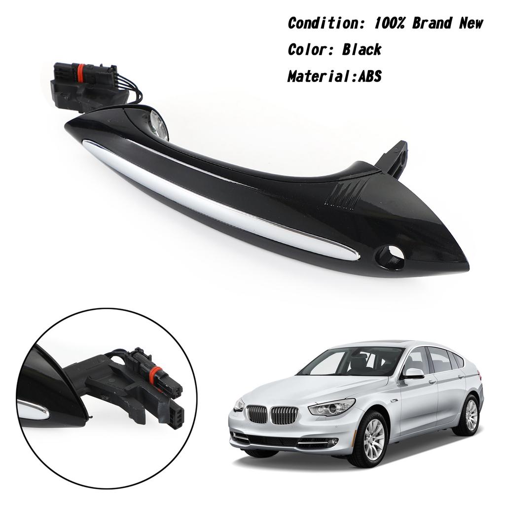 Svart Utvändig Framvänster Dörrhandtag 51217231931 För BMW F10 F01 F02 F06 F11