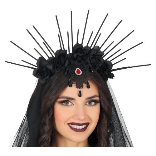 Fiestas Guirca Veil Flowers Crown Headband