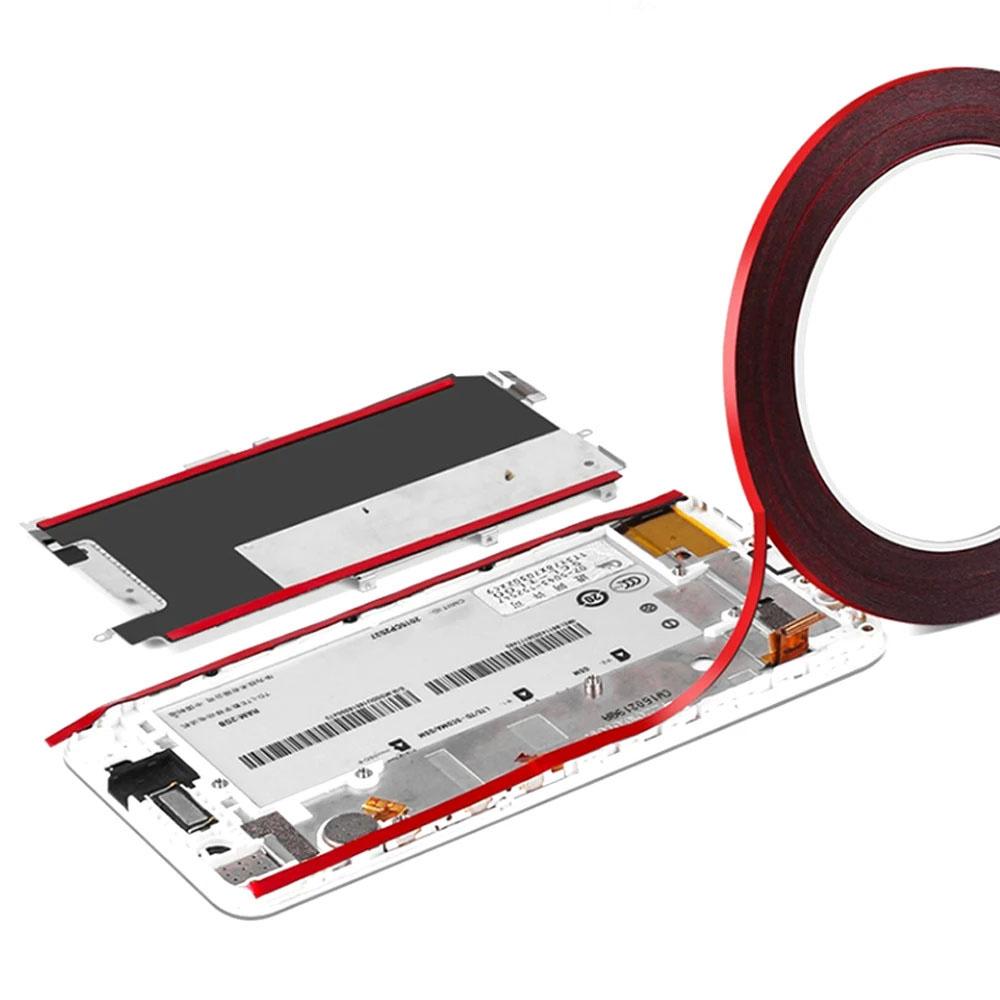AMAOE 0.3mmx3mm High-Viscosity PE Double-Sided Tape for Phone Repair and Screen Adhesion, Length: 10m