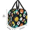 Ballspiele Thermische Lunchtasche Ballsportarten Isolierte Lunchbox Kühltasche für Erwachsene Kinder Arbeit Schule Picknick Camping Sommer Strand