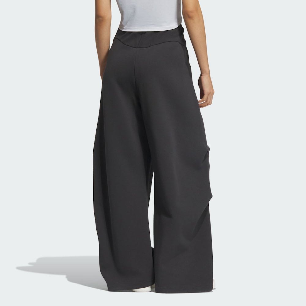 adidas Fustl Solid Color Loose Comfortable Sports Casual Pants Women Bottoms Carbon-Black JM6206