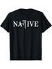 Native American Indian Pride Print T-shirt, Trendy Cotton Tops Short Sleeve, Street Style Short Sleeve Tee, Comfort Fit