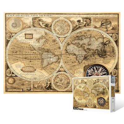 1000 Piece Jigsaw Puzzle / Old World Map 4, Popular Korean Puzzle