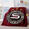 Calcio Sparta Praga Coperta Portatile/Coperta Morbida Biancheria da Letto Adatta per Viaggi Campeggio Soggiorni Uffici Divani Regali per Fan