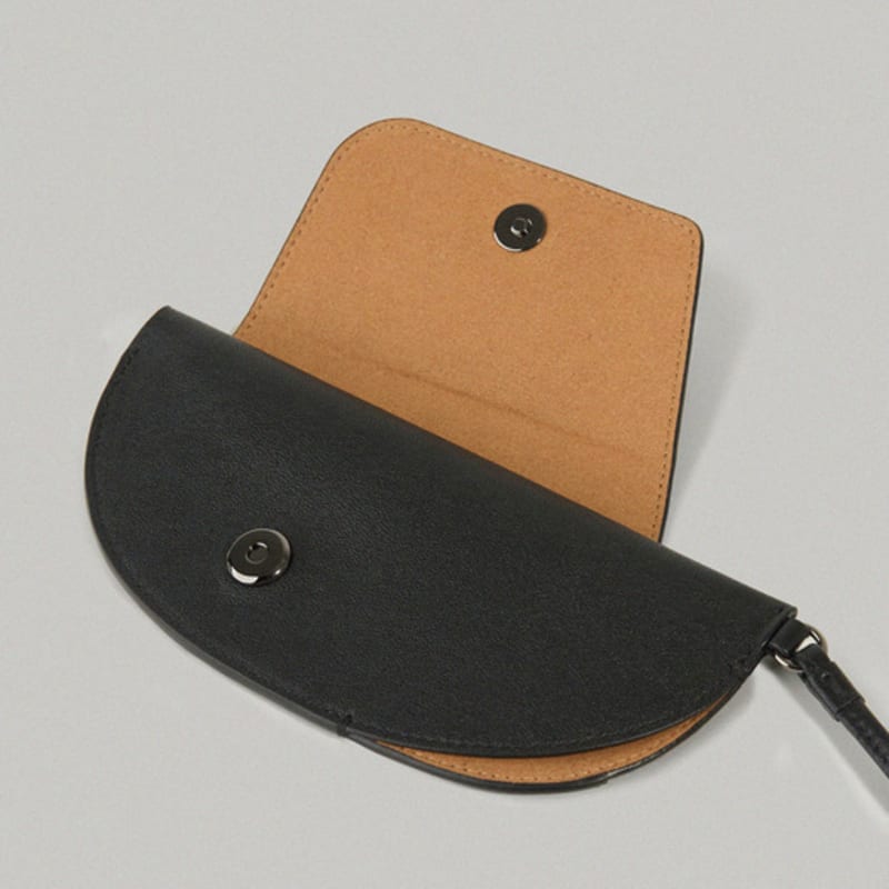 RE_L Mute wool pleats skirt_BELT (black)