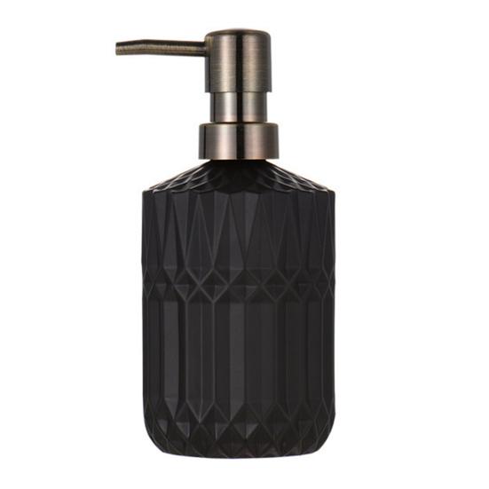 Glass Lotionflaske Sklisikker Bunn Gjennomsiktig Design Stor Kapasitet Flytende Dispenser Hjemmetilbehør