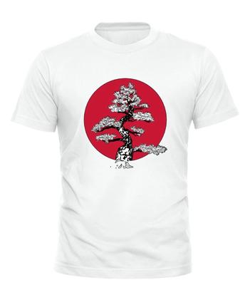 Bonsai Tree Moon - Mens Funny Fashion T-Shirt All Sizes S_4XL | Black White