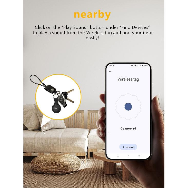 Mini Dual System Gps Tracker for Apple Find My/Android Find Hub Item Finder Key Bag Lost Locator Smart Bluetooth Air Tag Tracker