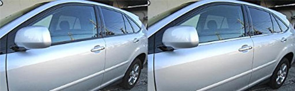 BRIGHTZ Chrome Stainless Steel Window Moulds for Toyota Harrier Set Ultra-Mirror (30 Series), 4-Piece [WIN-SIL-093] (Product Code 3368)