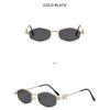 Women's sunglasses, men's and women's fashion polygonal metal sunglasses