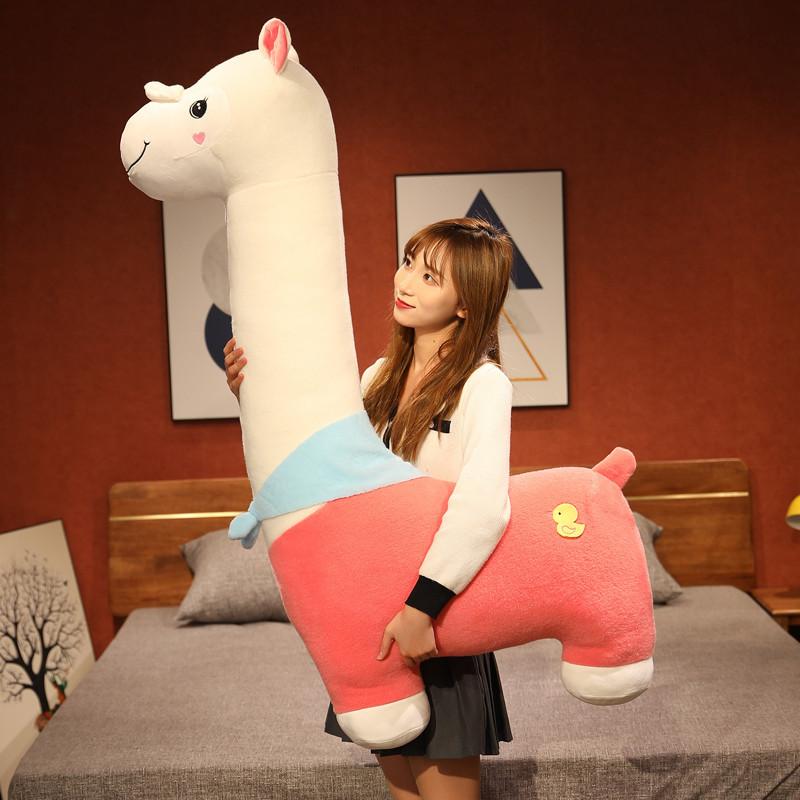 Large Animal Dinosaur Pink Unicorn Doll Plush Toy Doll Girl Sleeping Long Leg Puppet Doll