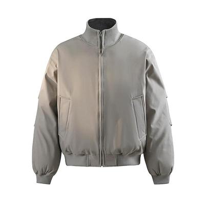 Flying Three-proof Stand-up Collar Cotton Clothes Men's Winter New Loose Retro Tooling M Knitted Collar Jacket