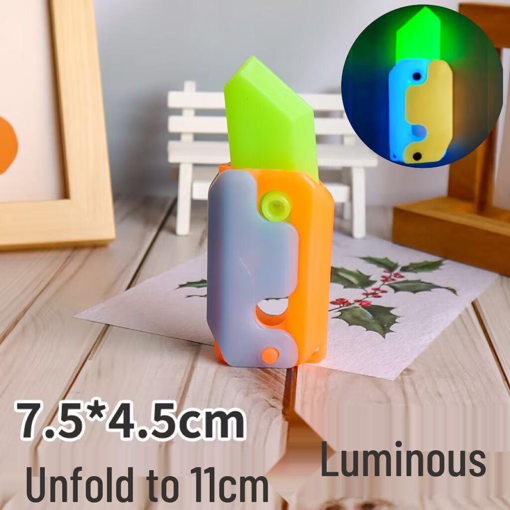 Anti-Gravity Luminous Radish Knife Toy for Kids - Stress Relief & Decompression.