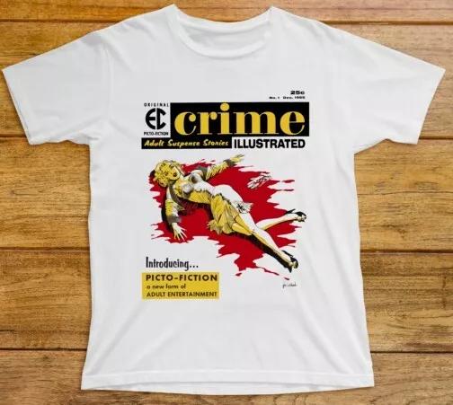 

Crime Illustrated T Shirt 606 Magazine Comic 1950s Suspense Fiction Joe Orlando L