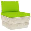 Day and Night - Day and Night Cushions for Pallets 2 Units Light Green Oxford Fabric
