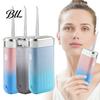 Cordless Oral Irrigator for Travel Water Flosser, 3 Modes, 4 Jet Tips, 180ml Tank, Portable Tongue Cleaning Tool Dental Irrigator, Retractable