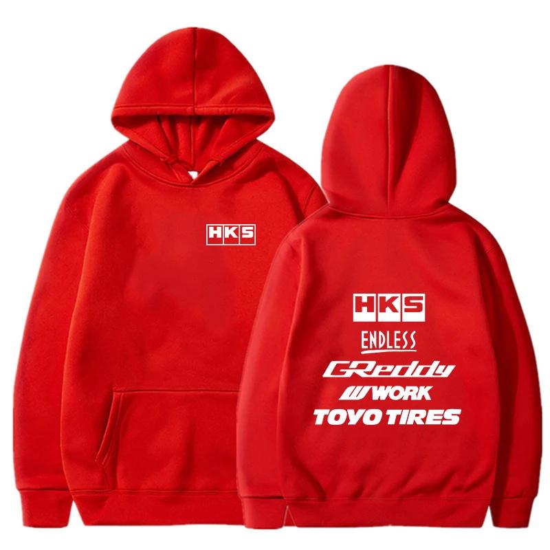 Nová pánská cool mikina Japonsko JDM Upravené auto HKS ENDLESS Mikina Pánská Dámská Vintage Ležérní Mikina Pánská Dlouhý Rukáv Pulovry