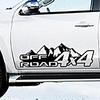 4x4 Off Road Sticker With Mountain Patterns Reflective Carved Door Trunk Bumper Waterproof Car Exterior Accessories