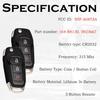 Keyless Entry Remote Control Flip Key Fob Replacement Fits For Ford F-150/F150 2015 2016 2017 2018  - F250 F350 17-22 Explorer Ecosport Ranger Bronco