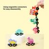 Magnetic Dinosaur Theme Wood Train Set Educational Toy For Early Learning And Hand Eye Coordination For Children