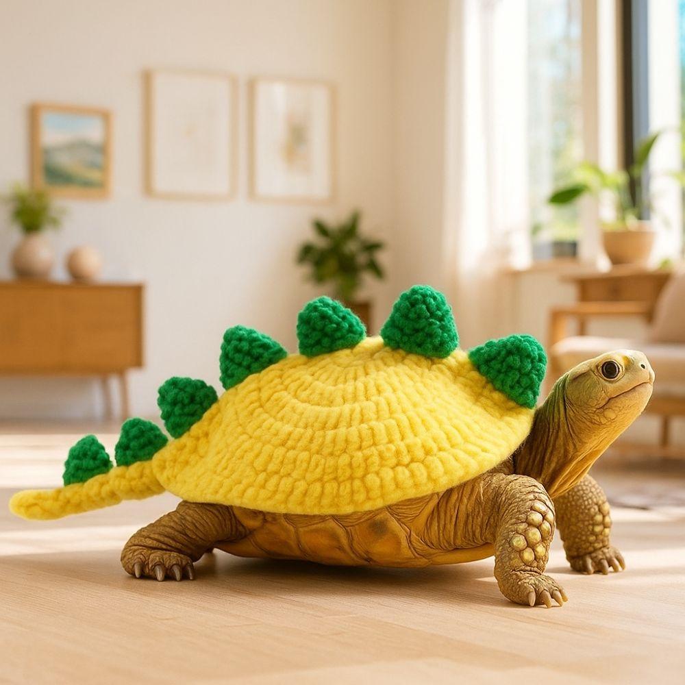 Dinosaur Turtle Knitted Sweater Cartoon Pet Sweatshirt Funny Tortoise Outfit  Halloween Party