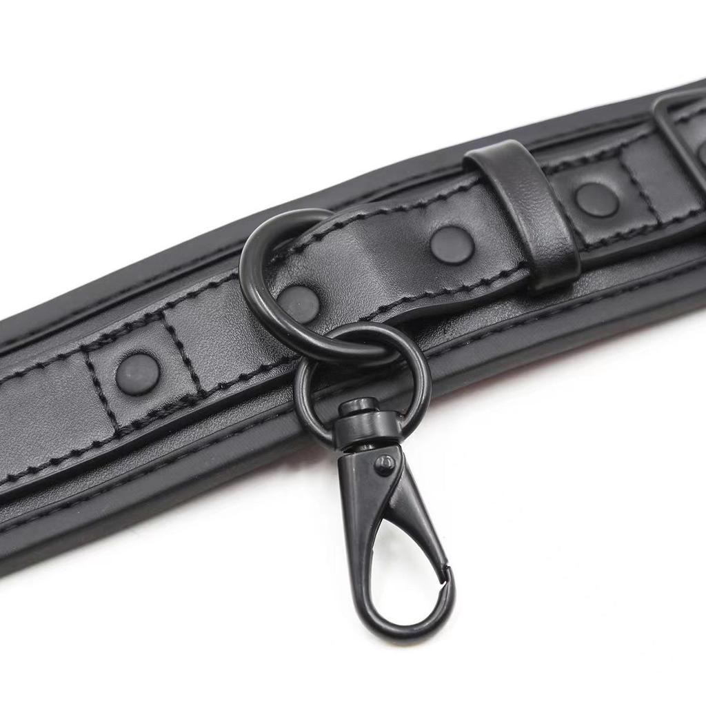 SM Leather Restraint Anklets - Erotic Couples Flirting Handcuffs