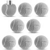 KAGUASHI Tennis Ball-Shaped Chair Leg Covers/Chair Socks, Set of 8, Prevent Floor Scratches, Absorb Shock, and Provide Soundproofing (Gray, 6.5cm Diam
