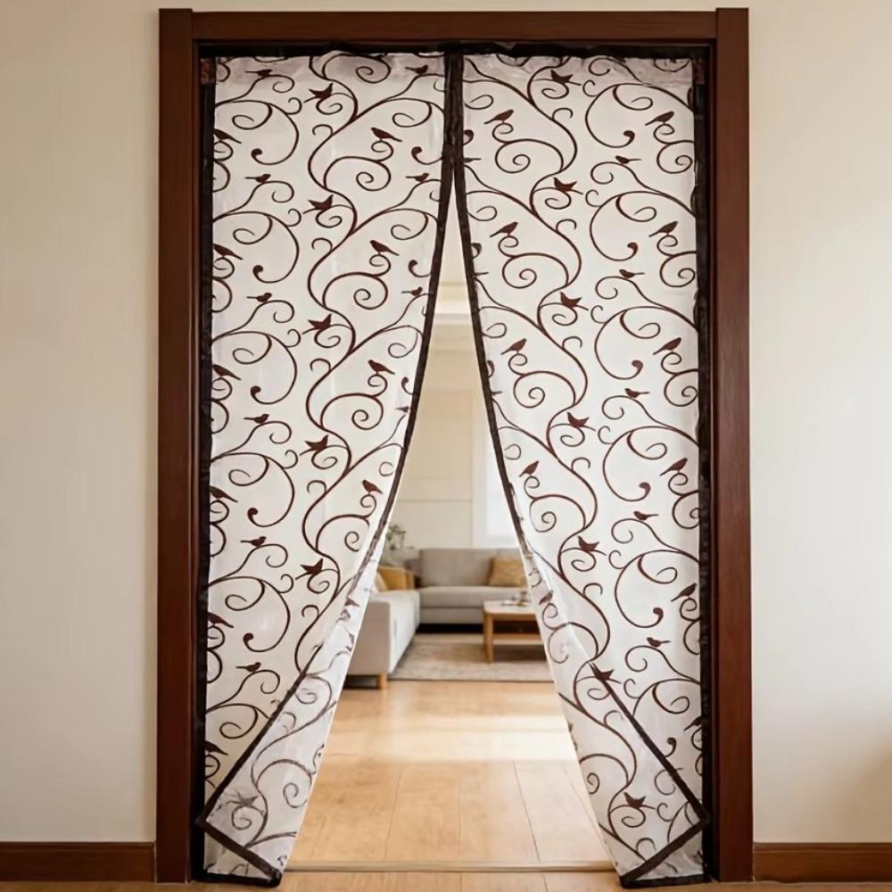 No Drilling Magnetic Screen Door Automatic Self-adhesive Door Curtain Mesh Door Screen  Summer 35.43x82.68 in