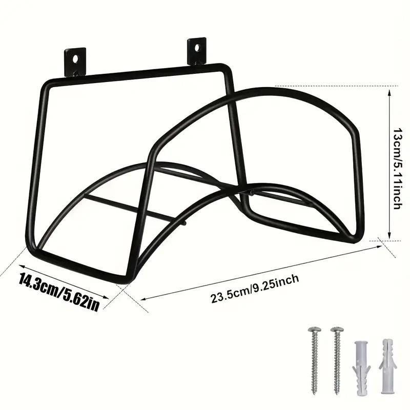Heavy-Duty Rust-Proof Wall-Mounted Garden Hose Holder and Water Pipe Rack