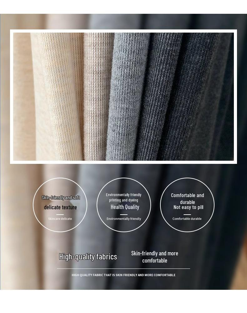 Petite Women's High-Waisted Apricot Knitted Pants - Wide-Leg, Drapey, Soft, Spring/Autumn, Fits 150cm.