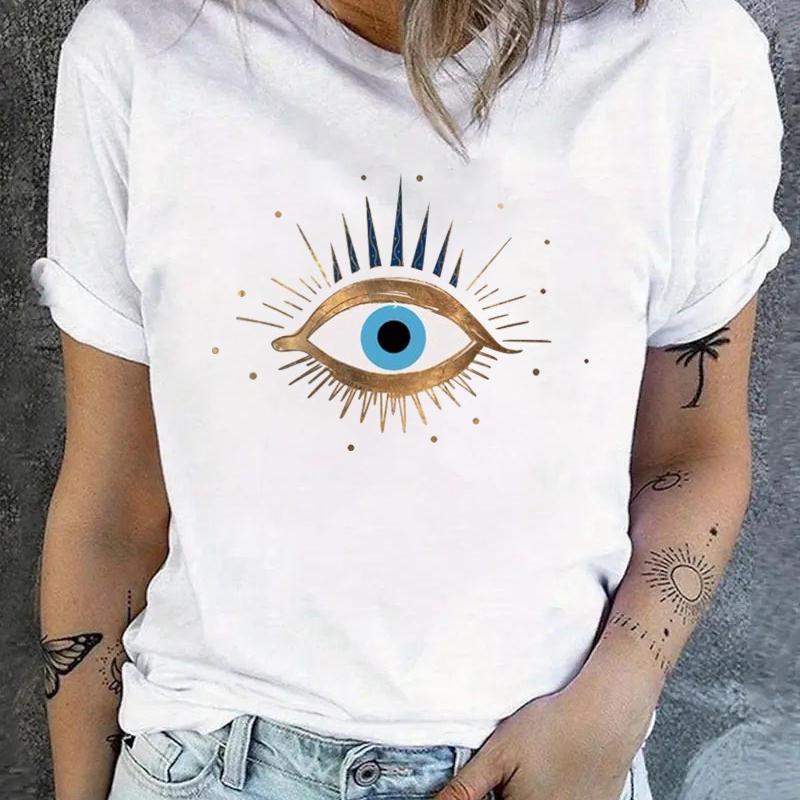 Women's Simple Crew Neck T-Shirt, Regular Fit & Low-Maintenance, Daily Use & Travel