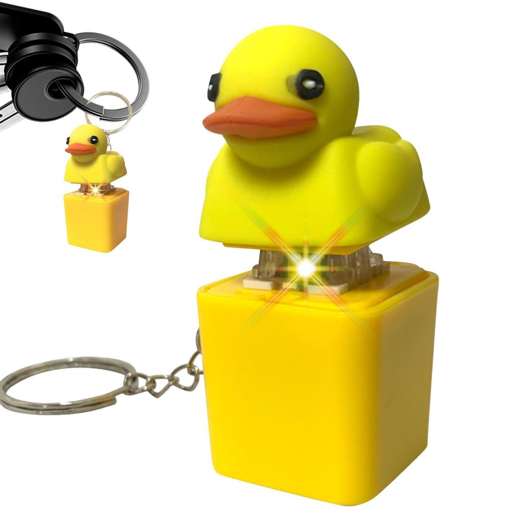 Quacky Duck Keyboard Fidget Toys Keychain Keyboard Decompressions Toys Finger Button Clicker Sensory Toys Stress Relief