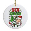 Weißer runder Acryl-Weihnachtsanänger, einseitiges Design