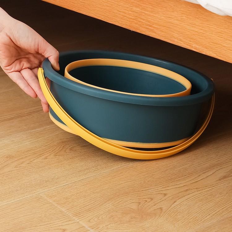 Portable Folding Water Bucket for Outdoor Fishing, Car Wash & Household Use