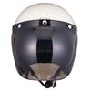 TT&CO. Shield Bubble Shield Light Smoke Jet Helmet, Full Face, Vintage Style, Compatible with Standard SG Standard Helmets