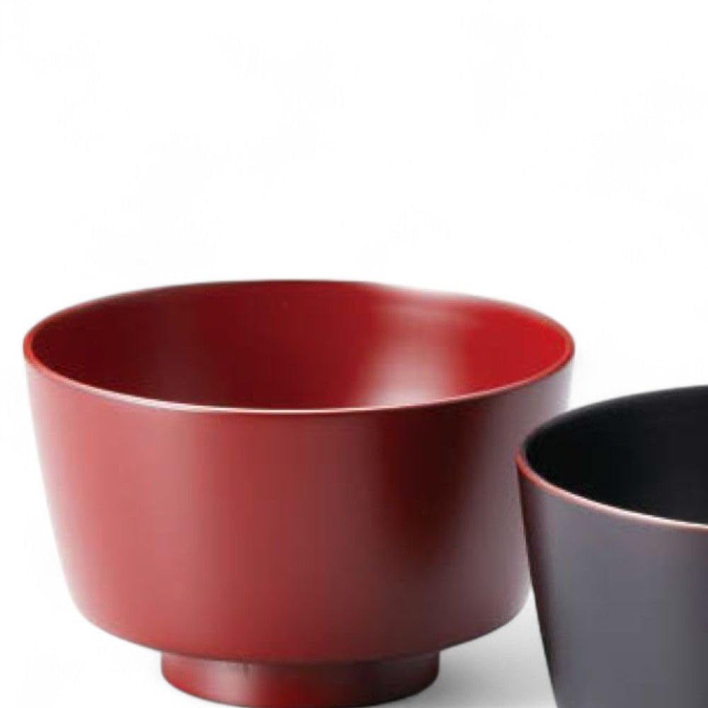 Set of 2 Lacquerware Made in J-kitchens Bowls, Wooden, Hand-Painted, Japan, PID-528657