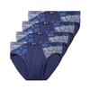 4 Stück Herren Modal Slips Mittelhoch Bedruckte Unterwäsche Atmungsaktiv Weich Männliche Dreieckslips Für Jugendliche Tägliches Tragen L XL XXL 3XL 4XL 5XL