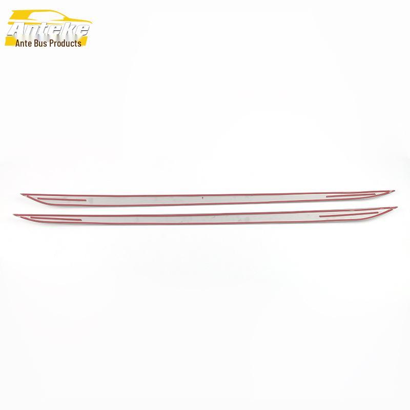 Kulewei 21-Piece Skirt & Bumper Trim Strips - Stainless Steel Car Door Edge Decorative Stickers